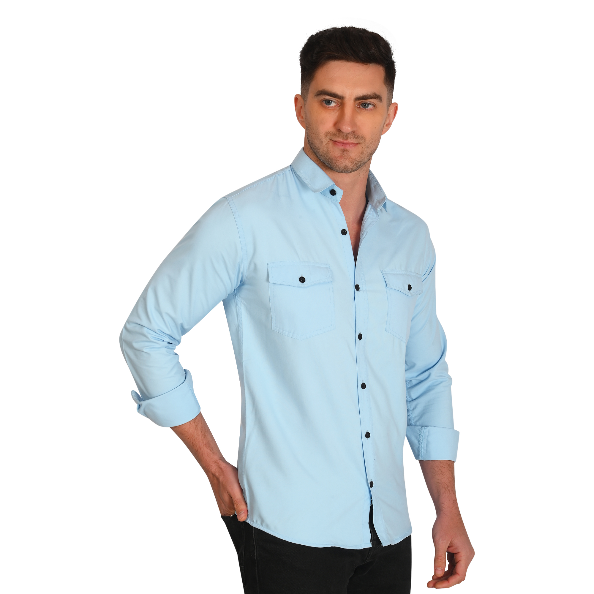 Casual Double Pocket Shirt Men’s